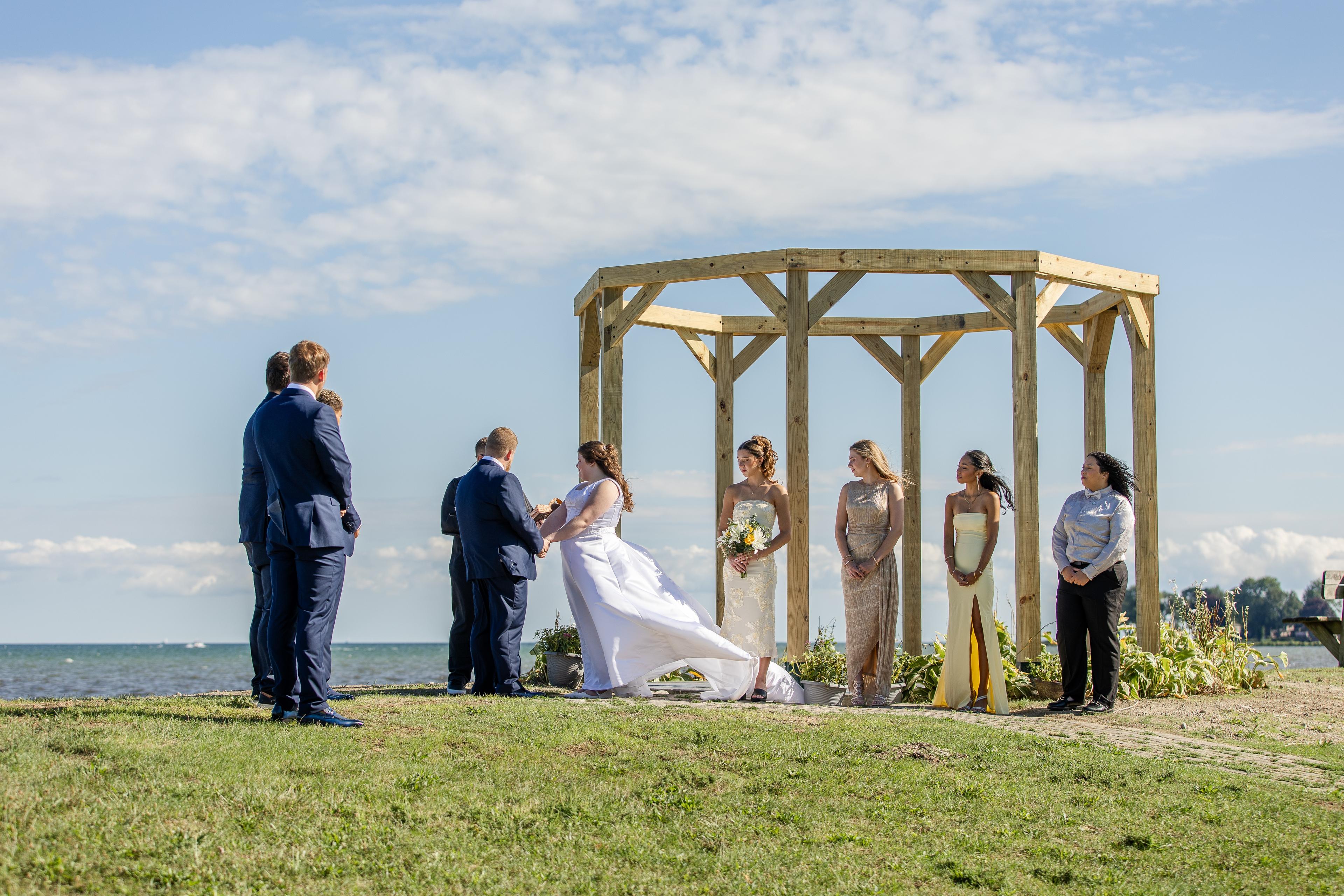 Meghan and DJ's Wedding Day on Lake Saint Clair