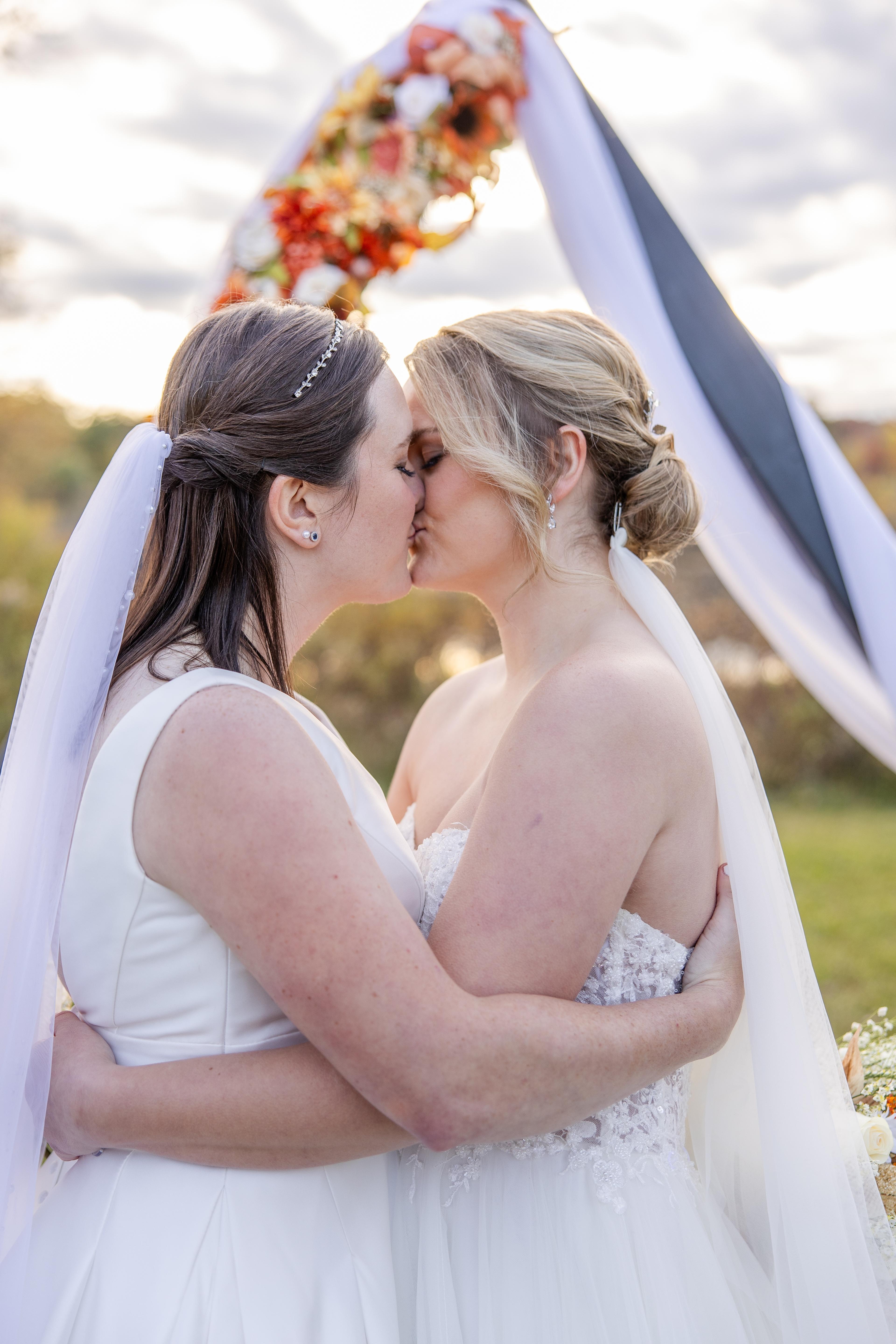 Elizabeth & Katie’s Fall Wedding at the Garden of Eden in Commerce, Michigan
